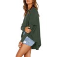 thumbnail image 3 of WEIYLL T-Shirts Femmes Tunique Surdimensionnée avec Leggings Manches Longues Pulls d'Automne Blouse Vert Armée Tailles m, 3 of 6
