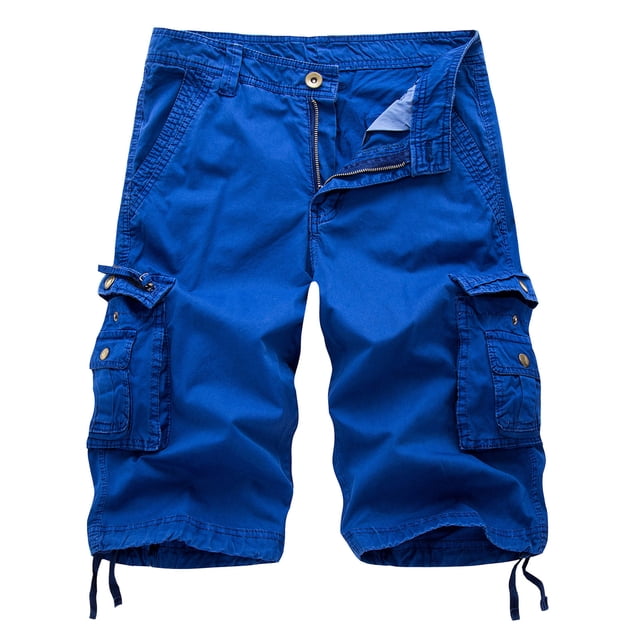 Cargo Work Pants for Men Mens Casual Pure Color Outdoors Pocket Beach Work Trouser Cargo Shorts Pant Mens Shorts with Zipper Pockets Mens Cargo Work Pants Cargo Work Shorts for Men