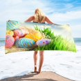 thumbnail image 1 of Yhmxh Easter Kitchen Decor Microfiber Beach Towel Super Lightweight Colorful Bath Towel Sandproof Beach Blanket Multi-Purpose Towel For Travel Swimming Pool 30x60 Inch DIY children tent, 1 of 7