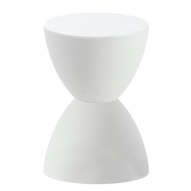 Eurostyle Sallie Plastic Dining Stool-White