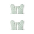 thumbnail image 1 of QualitChoice 1 Paire de Gants de Four en Polyester Mitaines Résistantes à la Chaleur pour Cuisine Micro-Ondes Vert 2Ensemble, 1 of 6