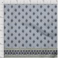 thumbnail image 1 of Soimoi Moss Georgette Fabric Stripe,Leaves & Floral Panel Decor Fabric Printed Yard 42 Inch Wide, 1 of 2