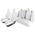 thumbnail image 1 of FH Group 2017-2024 Tesla Model 3 Faux Leather Custom Fit Car Seat Covers Solid White Full Set, 1 of 8