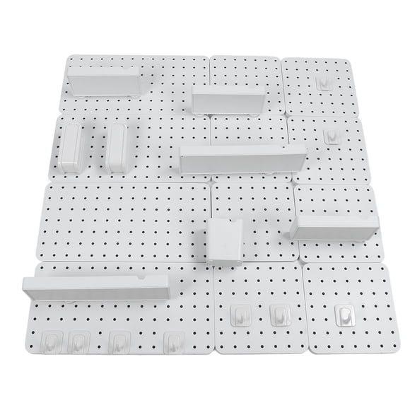Pegboard Combination Kit, Space Saving Multifunctional Wall Organizer Storage Rack, DIY Pegboard Display Panel and Accessories for Garage Kitchen Living Room Bathroom Office