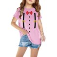 thumbnail image 1 of Penkiiy T-Shirts Garçons Filles T-Shirts Graphiques Imprimés 3D T-Shirts Col Rond Manches Courtes pour Enfants 5 Ans Rose, 1 of 3