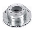 thumbnail image 1 of Power Stop Disque de Frein AR85155TG Série Évolution; Percé et Rainuré; Conception Monobloc avec Chapeau; Motif de Boulon de Roue 8 x 170 Millimètre; Arrière; Fonte Plaquée Zinc Argent; Simple, 1 of 4