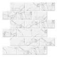 thumbnail image 1 of White Grey Marble Subway Back Splash Tile, 1 of 5