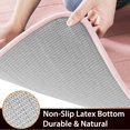 thumbnail image 4 of ORUYROP Memory Foam Bath Mat Large Size, 36 x 24 Inches,Soft and Comfortable, Super Water Absorption, Non-Slip, Thick, Machine Wash, Easier to Dry for Bathroom Floor Rug, Soft Pink, 4 of 6