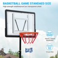 thumbnail image 2 of Basketball Stand, 5.2-7ft Adjustable Outdoor Basketball Hoop for Kids&Youth, with Wheels, 33in Shatterproof Backboard & High Intensity Base, for Backyard/Driveway/Indoor, 2 of 8