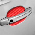thumbnail image 3 of fastboy 4Pcs Carbon Fiber Auto Door Handle Film Scratch Proof Professional Car Handle Protector Anti-Scratch Stickers Good Toughness  Red, 3 of 5