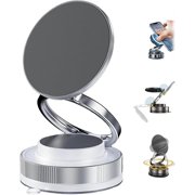 360 Adjustable Vacuum Magnetic Phone Holder, Foldable Magnetic Car Phone Holder, 2026 New Upgraded Foldable Retractable Cell Phone Smartphones Mount for Car (White)