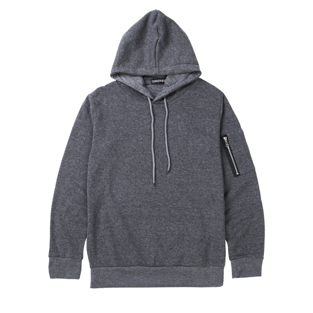 Kmbangi Men Sports Set, Solid Color Hoodie Zip Tops, Long Loose Pants Suit