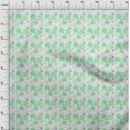 thumbnail image 4 of oneOone Polyester Spandex Green Fabric Floral Sewing Craft Projects Fabric Prints By Yard 56 Inch Wide, 4 of 4