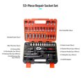 thumbnail image 4 of Labymos 53pcs Ratchet Wrench & Socket Tools Set 1/4-inch Drive Screwdriver Repairing Kit Combination Socket, 4 of 6