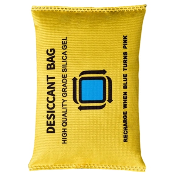 Absorbeur d'Humidité Réutilisable, Sacs Désodorisants 7 Oz pour Garde-Robe, Voiture, VR, Garde-Robe, sous-Sol, Réactivés au Micro-Ondes avec Indicateur de Couleur, Sachets Déshydratants, 1 Pcs