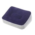 thumbnail image 1 of PVC Inflatable Flocked Footrest Pad (Blue), Portable Ergonomic, Suitable for Travel (Plane/Train/Car)/Office/Desk, Relaxing Feet Legs, 1 of 1