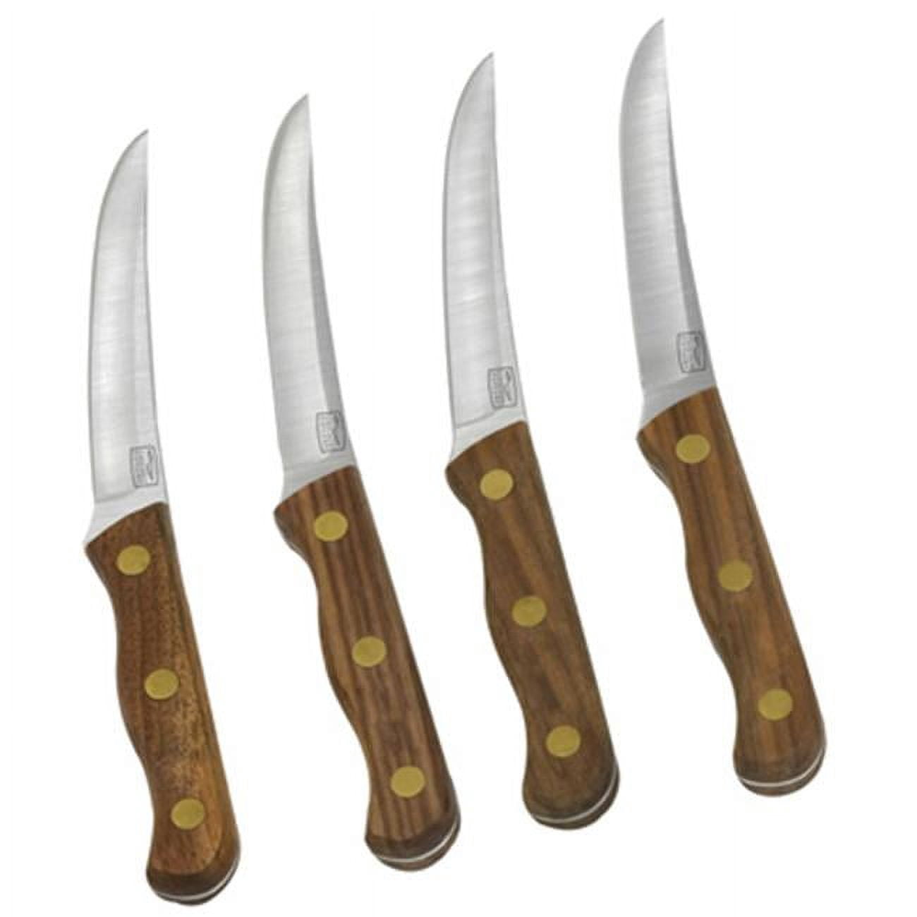 Chicago Cutlery B144 Walnut Traditions Steak Knife Setm- 4 Piece
