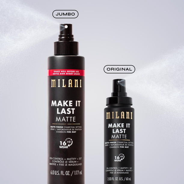 Milani - Make It Last Matte - Matte Finish Charcoal Setting Spray