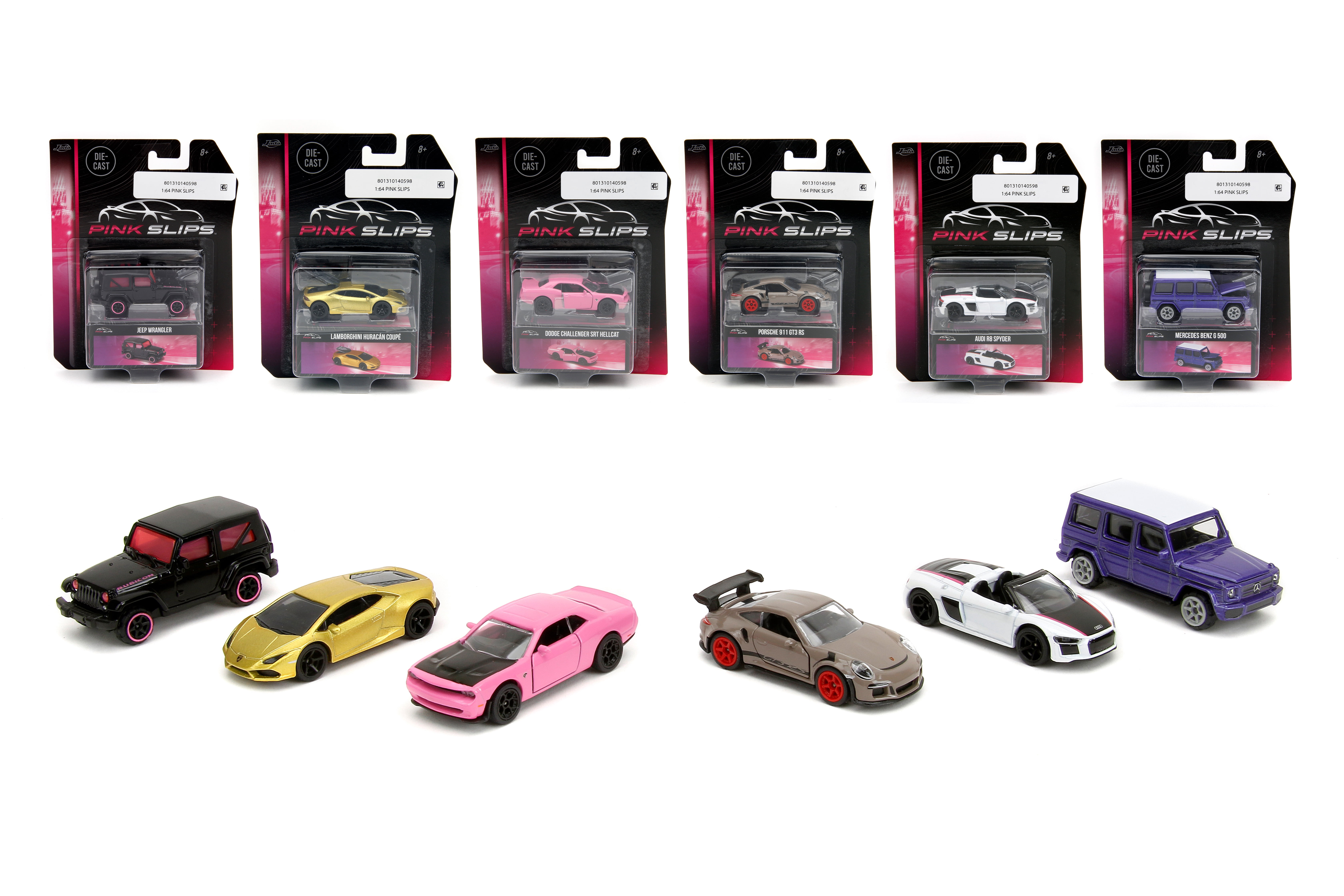 Jada Toys Pink Slips 1:64 Die-Cast Car Model Vehicles, 2oz(One