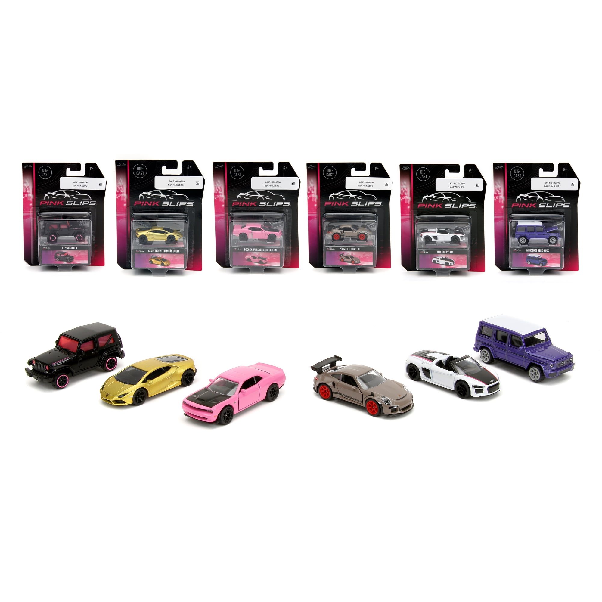 Jada Toys Pink Slips 1:64 Die-Cast Car Model Vehicles, 2oz(One
