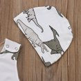 thumbnail image 3 of Combinaison Dinosaure pour Garçons, Sans Manches, Barboteuse et Chapeau, Ensemble 2 Pcs, 3 of 5