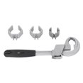 thumbnail image 3 of Universal Adjustable Double Ended Wrench, Bathroom Wrench Tap Spanner With 3pcs Size Clamp, Storage Box, 80mm Open, Disassembly Assembly Sanitary Ware For Pipe Kitchen Faucet, 3 of 8