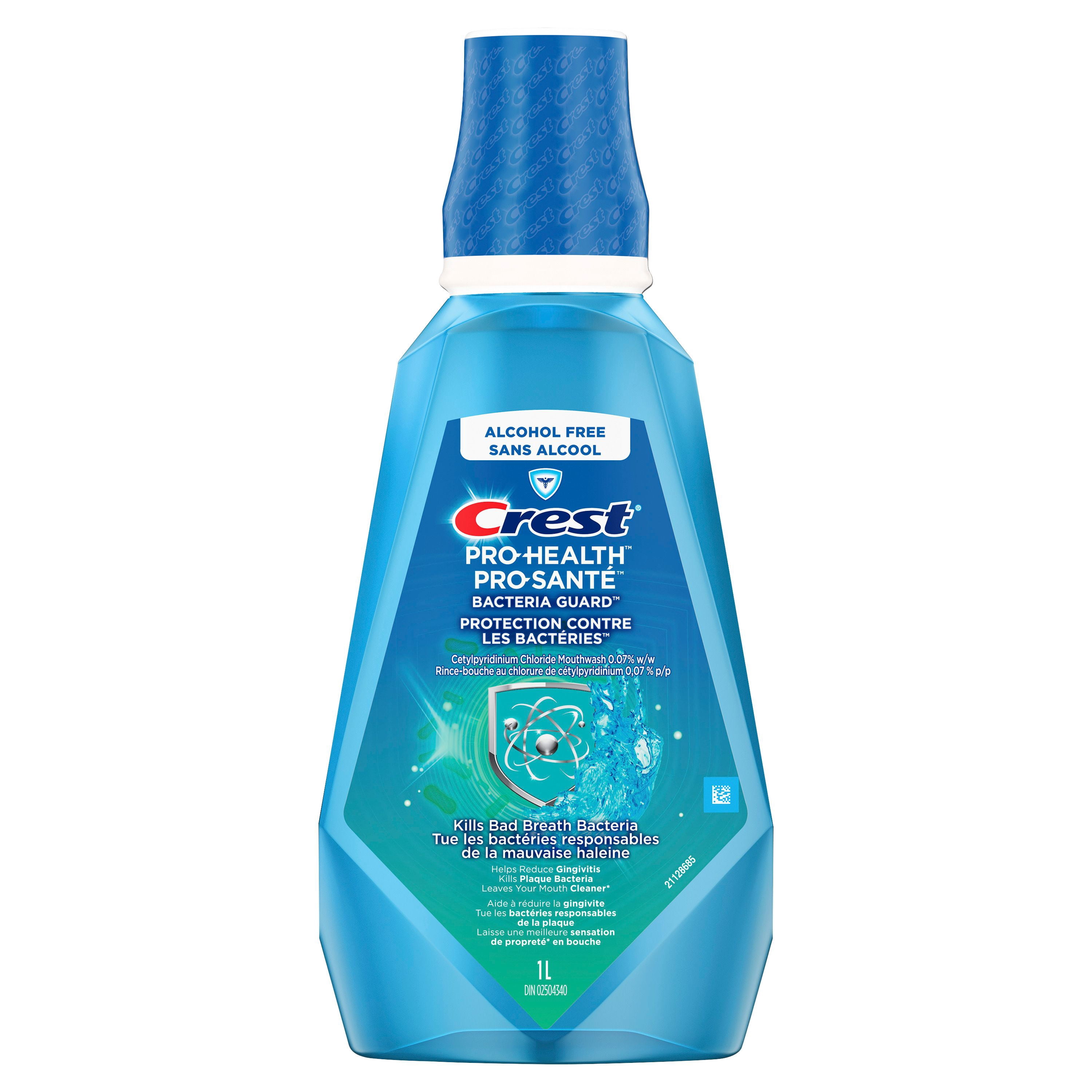 Crest Bacteria Guard Plus Rince-Bouche avec 1.5 % de Peroxyde d'Hydrogène, Menthe