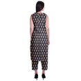 thumbnail image 4 of Moomaya Ensemble Kurta et Pantalon Sans Manches pour Femmes à Col Peter Pan Imprimé, Ensemble Ethnique 2 Pcs, 4 of 6