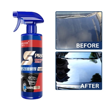Vaporisateur de Revêtement Céramique pour Voiture 500 ml, Revêtement Céramique à Action Rapide pour Peinture de Voiture, Agent de Revêtement Multifonction, Vaporisateur de Revêtement Automobile Haute Protection pour Pièces en Plastique, Agent de Remise à Neuf, Lavage de Voiture Sans Eau