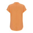 thumbnail image 4 of T-Shirts Femmes Plus Mode Décontractée Col en V Boutonné Manches Courtes avec Poches - Hontri, 4 of 5
