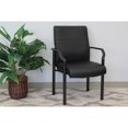thumbnail image 2 of Boss Office Products Metal 4 Leg Side Guest Chair in Leather Plus in Black, 2 of 5