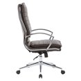 thumbnail image 4 of High Back Manager's Faux Leather Chair in Espresso with Chrome Base, 4 of 6