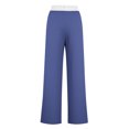thumbnail image 3 of Pants for Women, Womens Fashionable Striped Printed Drawstring Wide Leg Pants, 3 of 4