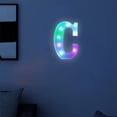 thumbnail image 4 of HOARBOEG Lumières de Lettres Colorées à LED avec Télécommande – Lettres de Bar de Fête avec Décorations Lumineuses pour la Maison - Multicolore, 4 of 7