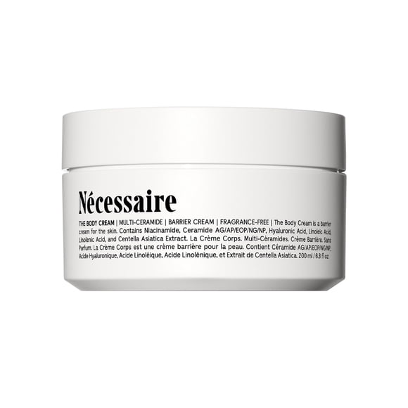 NÃ©cessaire The Body Cream - Rich Barrier Repair With 5% Niacinamide, 5 Essential Ceramides + Hyaluronic Acid. Fragrance-Free. Non-Comedogenic. 200 ml / 6.8 fl oz