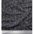 thumbnail image 1 of Soimoi Polyester Crepe Fabric Floral & Paisley Print Sewing Fabric Yard 42 Inch Wide, 1 of 5