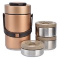 thumbnail image 1 of Thermal Bento Box, 2.3L Portable Insulated Food Food Jar  For Student For Work For Travel Gold, 1 of 8