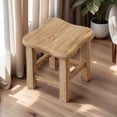 thumbnail image 1 of Wooden Stool for Adults, 12 Inch Heavy Duty Wooden Plant Stool, Solid Wood Small Stool Household Living Room Coffee Table Short Stool Small Wooden Stools, 1 of 6