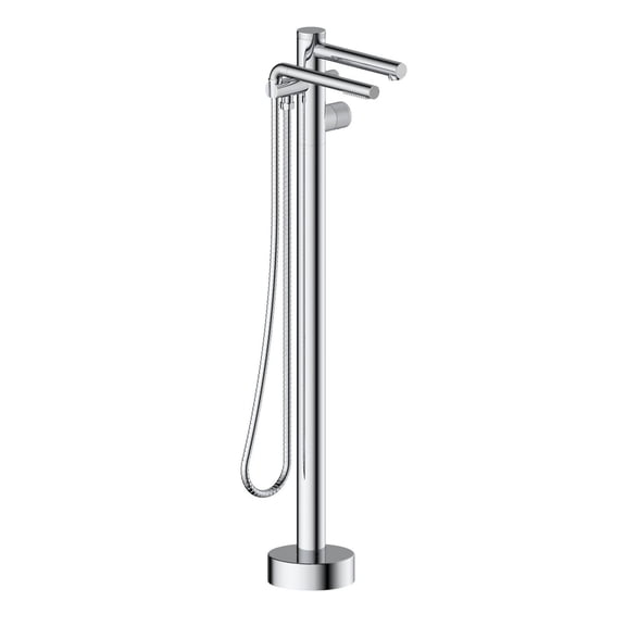 Robinet de baignoire autoportant CLAUDIA d'akuaplus® avec douche à main.