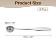 thumbnail image 2 of 2 Pack 2.5 Ml TeaSpoon Scoop, Stainless Steel Measuring Spoon for Loose Leaf Tea, Silver, 2 of 6