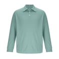 thumbnail image 4 of BLCHUNen Long Sleeve Shirts for Men Pullover Turndown Collar Button Casual Lightweight Workout Active Sports Fall Tops, 4 of 6
