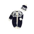 thumbnail image 2 of Kmbangi Combinaison Tricotée à Manches Longues pour Bébé Fawn avec Chapeau, 2 of 9