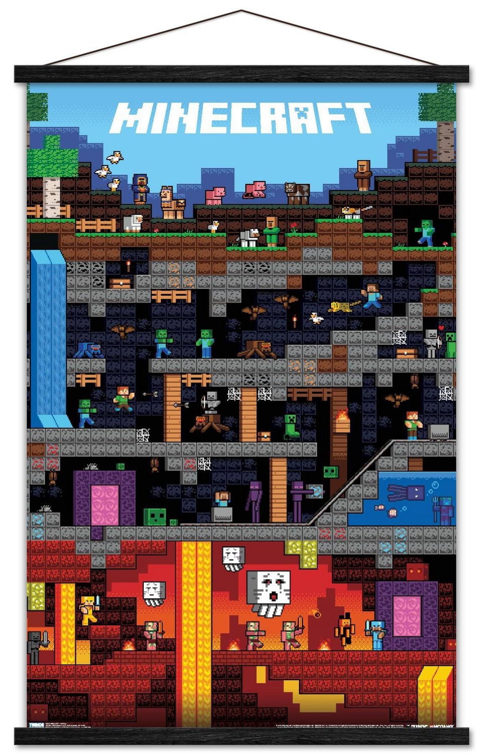 Minecraft - Worldly Wall Poster, 22.375" x 34"
