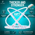thumbnail image 2 of Honor Athletics 2.0 Beaded Jump Rope - Adjustable with Unbreakable Handles & Shatterproof Beads for Enhanced Fitness Training (White Rock), 2 of 6