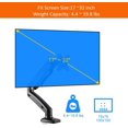 thumbnail image 3 of Bras de Montage de Bureau pour Moniteur LCD LED Simple, Support de Moniteur - Support de Moniteur à Ressort à Gaz Entièrement Ajustable Convenant à la Plupart des Moniteurs de 17 Pouces-32 Pouces, 75 x 75 et 100 x 100 VESA, 3 of 6