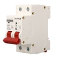 thumbnail image 1 of DC Miniature Circuit Breaker, DC Circuit Breaker Pa66 DC 500V Miniature Circuit Breaker 2P Protection Arc Extinguishing, Magnetic Circuit Breakers, 1 of 7