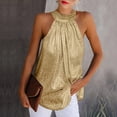 thumbnail image 1 of EGNMCR Camisoles pour Femmes Femmes Été Uni à Paillettes Sans Manches Débardeur Décontracté Chemise Gilet, 1 of 5