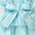 thumbnail image 4 of Newborn Baby Girls Romper Ruffle Jumpsuit Bodysuit One-Piece Cotton Linen Outfits Clothes, 4 of 8