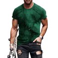 thumbnail image 1 of Bellella T-shirt Homme Col Rond T-Shirts Manches Courtes Hauts d'Été Mode Blouse Imprimée Numérique 3D Pull Style D 2TG, 1 of 2