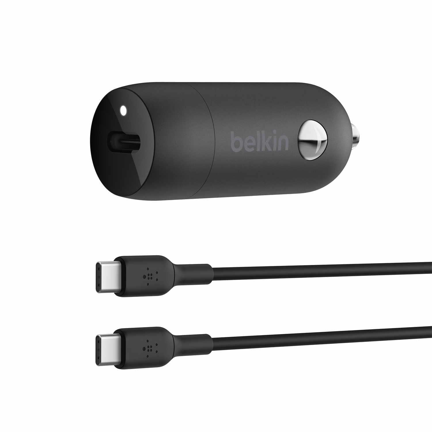Chargeur Voiture BoostCharge 30W USB-C PD Câble USB-C USB-C de Belkin